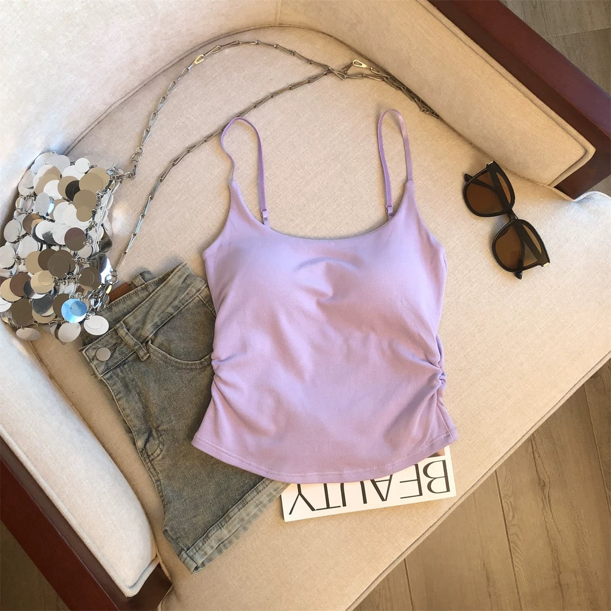 Greece Glow Built-In Bra Top